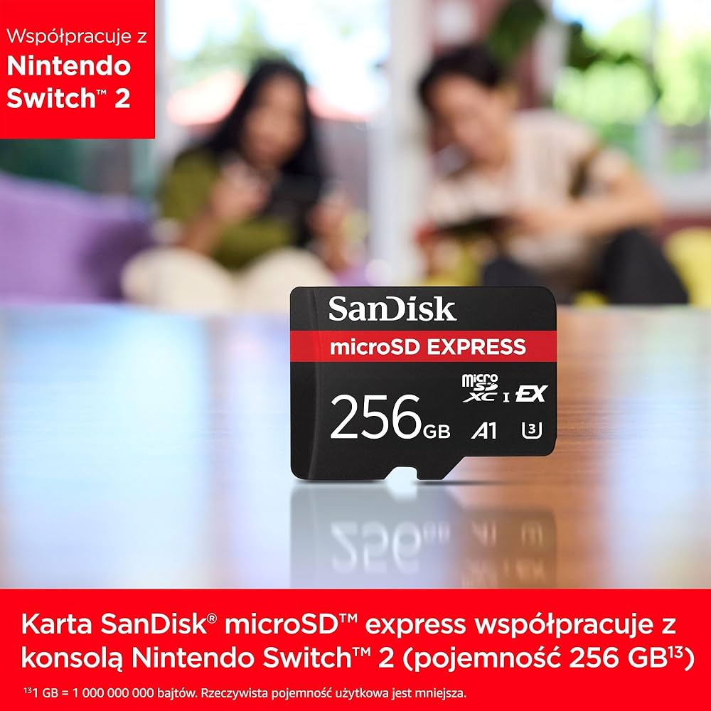 SanDisk MicroSD Express 256GB, karta mSD, prędkość odczytu
